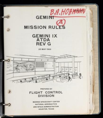 Binder on Gemini IX from Bernard Hohmann's Personal Collection