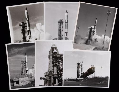 6 Black and White Photographs of Gemini Launches from Bernard Hohmann's Personal Collection