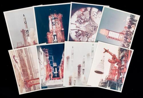 Set 4: 8 Project Gemini 8x10 Color Kodak Paper Photographs from Bernard Hohmann's Personal Collection