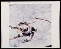 Gemini IV: Excellent, Vintage Original NASA Color Photo of Ed White's Historic Space Walk. Red Numbered Photo, "A Kodak Paper" o