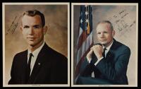 Gemini XIII: Neil Armstrong and Dave Scott Boldly Signed Portrait Photos in Business Suits.