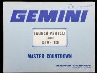 Master Countdown, Gemini Launch Vehicle, GLV-12. Martin Co., Revision S 19 October 1966.