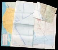 Five Navigation Charts for Aviation and Aerospace from Bernard Hohmann's Personal Collection