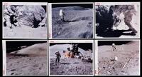 Apollo 15 and Apollo 16: Excellent Collection of 3 Vintage Red Numbered Photos "This Paper Manufactured by Kodak" on Verso