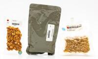 Space Shuttle: Packaged Food Items for Space Shuttle Crews During Astronaut Training in the Simulator " Late AM /Lunch"