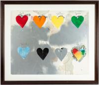 Jim Dine. "Eight Hearts"