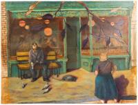 Kathy Shorkey. Feeding Pigeons Outside the Bakery