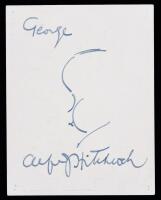 Alfred Hitchcock: Early Caricature Signed in Choice Condition