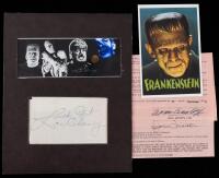 Two Legends of Universal Horror: Signed Pieces by Boris Karloff and Lon Chaney Jr.