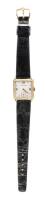 Men's Vintage Gerard Perregaux Classic 14K Yellow Gold Tank Watch, 1940s in Excellent Working Condition.