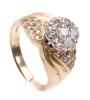 Ladies 14K Yellow Gold and Diamond Ring Totaling over .60 Carats in White Diamonds - 3