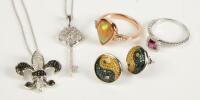 Festival Medley of Pendants, Rings and Earrings, All Quite Appealing and most in 14K Gold