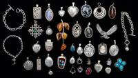 35+ Sterling Silver Pieces: Pendants, Lockets, and Bracelets