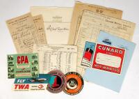 Letters, Receipts, and Landmark Hotel Memorabilia. A Treasure for Antique Paper Collectors 2 Binders Total