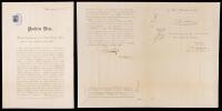D&Atilde;&shy;az, Porfirio -- Document Signed as President Regarding a Silver and Copper Mine
