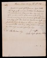 Snyder, Caspar -- Brigade Inspector Writes the Secretary of the Commonwealth About the Sad State of Weapons & Cartridge