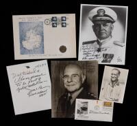 Military Notables: Generals William Westmoreland, James Doolittle, Admiral John Bulkeley, & Col. Hans-Ulrich Rudel Signed Pieces