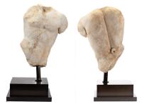 Striking Roman Marble Likely the Mythological Satyr Marsyas from 1st Century AD
