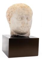 Roman Marble Head, Late 1st Century A.D. Falvian Period Likely Vespasian.