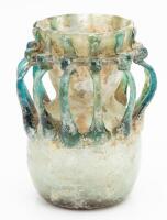 Masterpiece Thread Decorated Jar. Byzantine Period, 5-6th Century C.E. 11.2 cm
