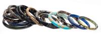 16 Ancient Roman Glass Bracelets 1st-3rd Century CE. Variety of Sizes and Colors with Four Standouts