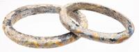 Near-Matching Ancient Pair of Roman Glass Bracelets 1st-3rd Century CE