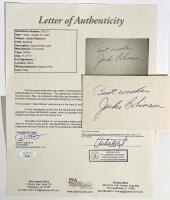 Jackie Roosevelt Robinson: Near Mint, Signed 3 x 5" Card, a Very Desirable Format for Autograph Collectors and Sports Enthusiast