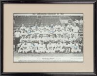 Brooklyn Dodgers: 1947 Signed Re-Strike Photo Originally Printed in the New York Journal American Boasting 15 Player Signatures