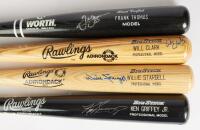 Ken Griffey Jr., Willie Stargell, Frank Thomas and Will Clark: Four (4) Individually Autorgraphed Personalized Rawlings Adironda