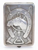Sterling Silver Match Safe That Holds Fold Over Paper Matchbooks. Excellent Equestrian Design