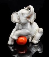 Very Scarce, Vintage 1936 Rosenthal Porcelain Elephant of Exceptional Craftsmanship and Condition.
