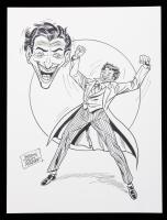 Original Ink Joker Drawing By Sheldon "Shelly" Moldoff