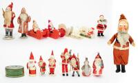 Impressive Collection of Santa Clause Collectibles Including Numerous Pieces In Celluloid and a Scarce Mercury Glass Santa