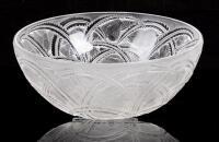 Vintage Lalique Crystal " Pinsons Bird" Bowl, Beautiful and Functional Crystal Glass with a Pattern of Finches and Brambles in M