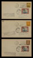 1929 4&Acirc;&cent;, 8&Acirc;&cent;, 10&Acirc;&cent; Kansas Overprints Gorham FDC's