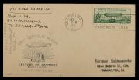 1933, 50&Acirc;&cent; Zeppelin Chicago-Spain Roundtrip FDC