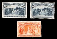 1893 50&Acirc;&cent; & $1 Columbian Mnt Stamps