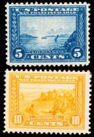 5&Acirc;&cent; & 10&Acirc;&cent; Panama-Pacific, perf 12