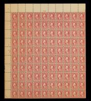 5&Acirc;&cent; Carmine Double Error In Pane of 100.