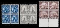 1923 14&Acirc;&cent;-$1 Group Of 3 Mint NH Blocks