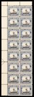 1925, 5&Acirc;&cent; Norse-American, Vertical Left Margin Block-of-16