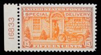 1925, 15&Acirc;&cent; deep orange Special Delivery