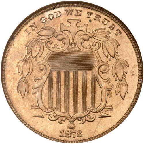 1873 Shield 5C NGC Proof 64
