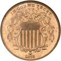 1873 Shield 5C NGC Proof 64