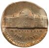 N.D. Jefferson nickel Mint ERROR. Struck on a silver 10&Acirc;&cent; planchet - 2