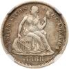 1868 Liberty Seated 10C NGC EF40
