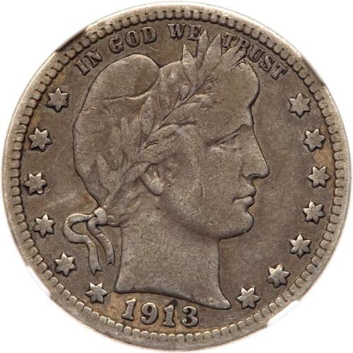 1913 Barber 25C NGC VG10
