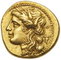 Sicily, Syracuse. Hieron II, 275-215 BC. Gold Drachm (4.24 g)