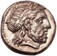 Kingdom of Macedon. Philip II, 359-336 BC. AR Tetradrachm minted at Amphipolis, c. 323-315 BC