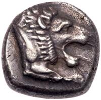 Karia, Knidos, c. 465-449 BC. AR Drachm (6.24 g)